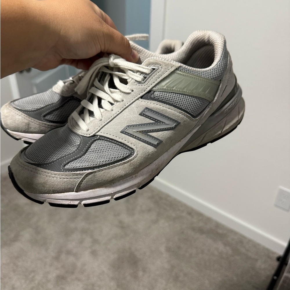 New Balance Gray and White Sneakers